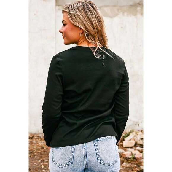 Azura Exchange  Black Halloween stay Spooky Graphic Sweatshirt - Picture 5 of 8